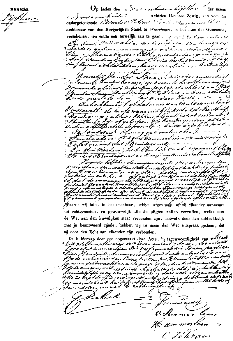 18601123 huw akte 15 Gerrit vd Enden - Jannetje vd Sman